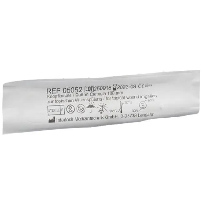 Cannula a bottone interlock in plastica 1x100mm sterile 21 pezzi