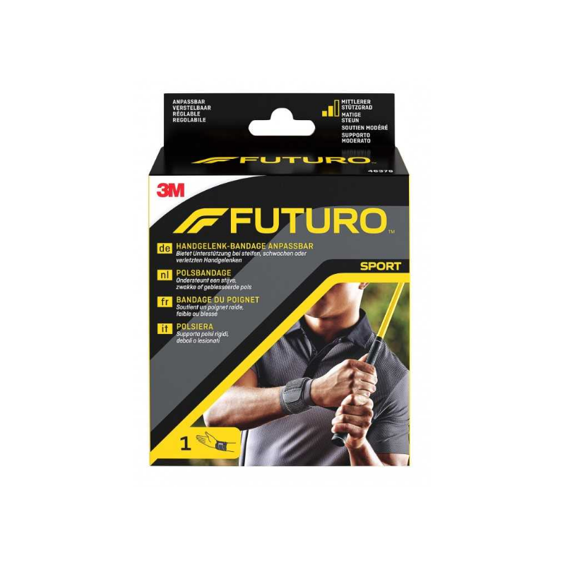 3M Futuro Sport supporto per polso regolabile nero