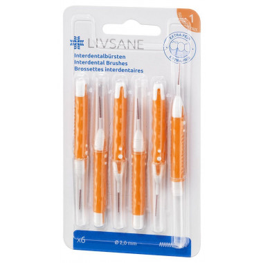 Livsane spazzolini interdentali extra fini 6 pezzi