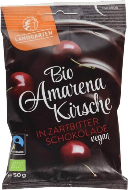 LANDGARTEN Amarena Scura Biologica Fairtade 50g