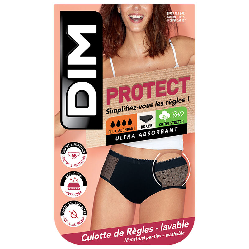 DIM Boxer in pizzo Stark 48-50 nero con dettaglio in rete
