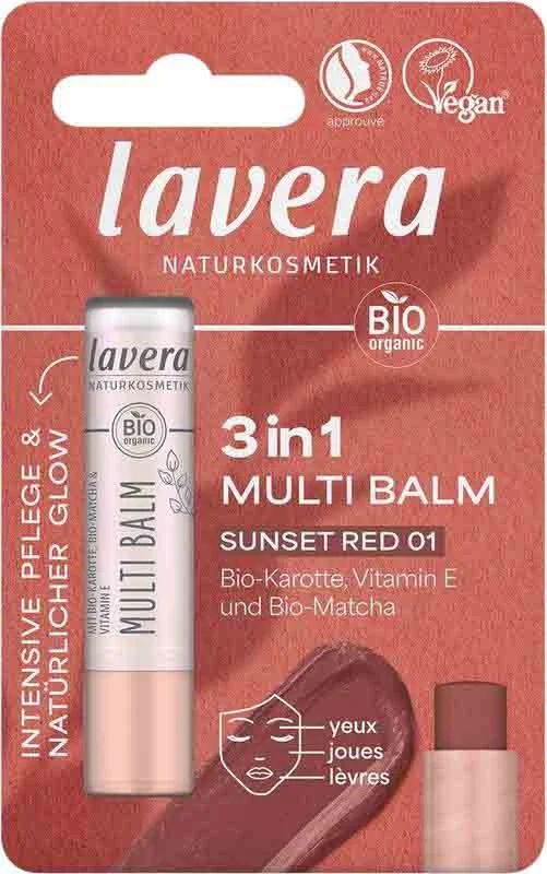 LAVERA Multi Balm 3in1 Rosso Tramonto 4,9 g