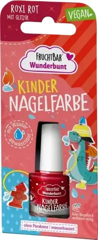 FRUCHTBAR Wunderbunt unghie bambino fa roxi rosso 5ml