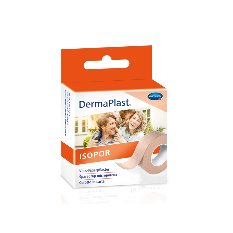 Cerotto di fissaggio DermaPlast Isopor 2,5 cmx9,2 m in pile color pelle