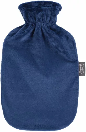 Borsa dell'acqua calda FASHY 2l in pile navy