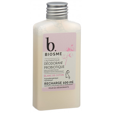 Biosme Deodorant probiotisch Blanc de coton Nachfüllpackung Fl 100ml