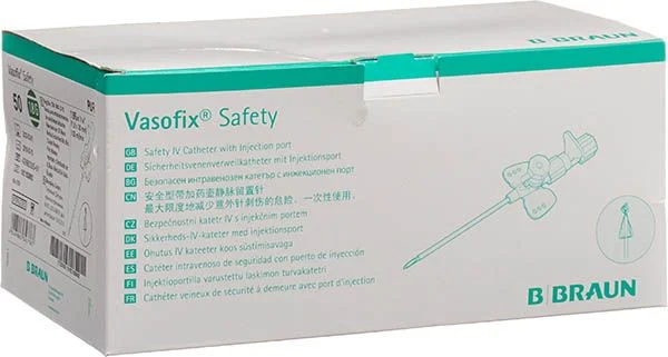 Vasofix Cannula di sicurezza per flebo 18G 1,3x33 mm verde 50 pezzi