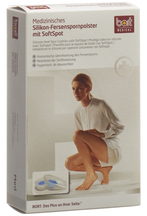 Cuscinetto per sperone del tallone in silicone Bort S-38 con SoftSpot 1 paio