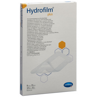 Hydrofilm PLUS wasserdichter Wundverband 9x15cm steril 5 Stück