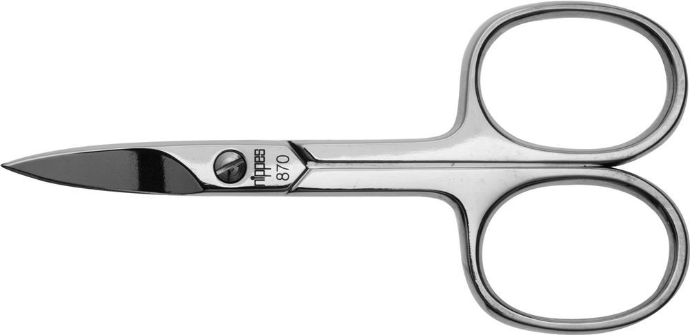 Forbici per unghie per capezzoli per mancini 9 cm nichelato