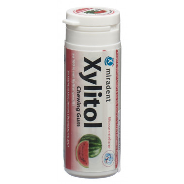 Miradent Gomma da masticare allo xilitolo anguria Ds 30 pezzi