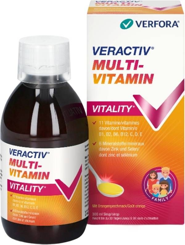Veractiv® sciroppo multivitaminico bottiglia 300ml