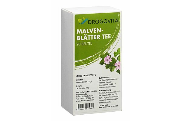 Drogovita Tè in foglie di malva Btl 20 pezzi