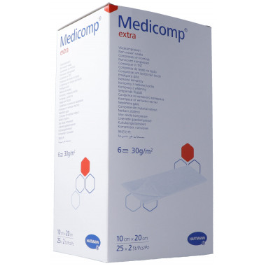 Medicomp Extra 6 pieghe S30 10x20cm sterile 25 x 2 pezzi