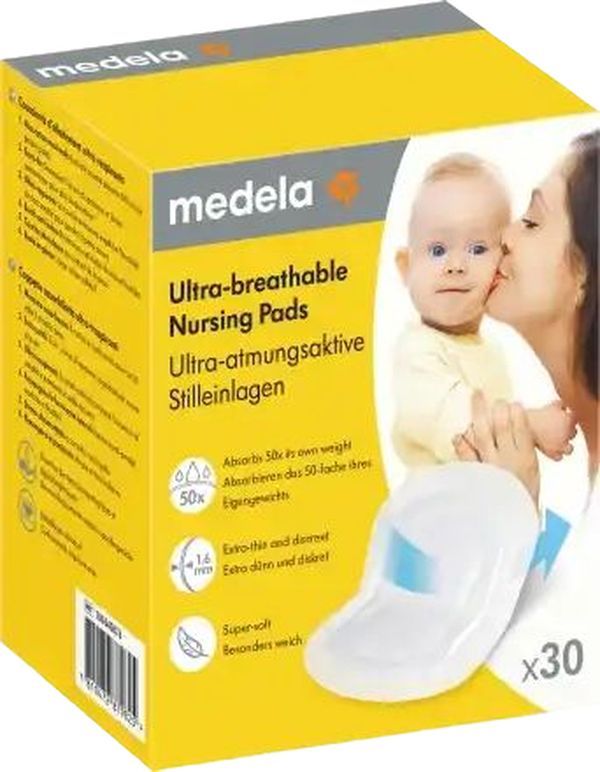 Medela assorbenti per l'allattamento ultra-traspiranti 30 pezzi