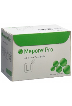Mepore pro medicazione per ferite 7x6cm tampone per ferite 4x3cm sterile 60 pezzi