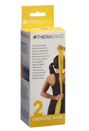 THERA BAND 2,5mx12,7cm scatola luminosa gialla