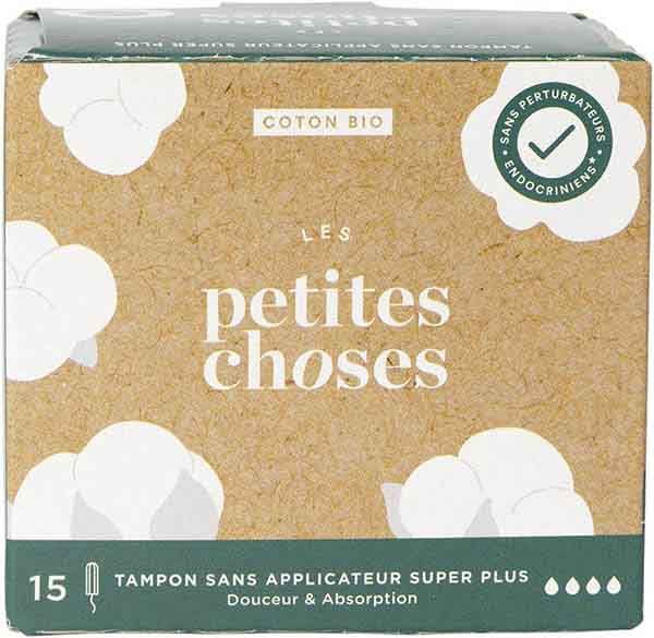 LES PETITES CHOSES Tamponi super plus bio 15 pezzi