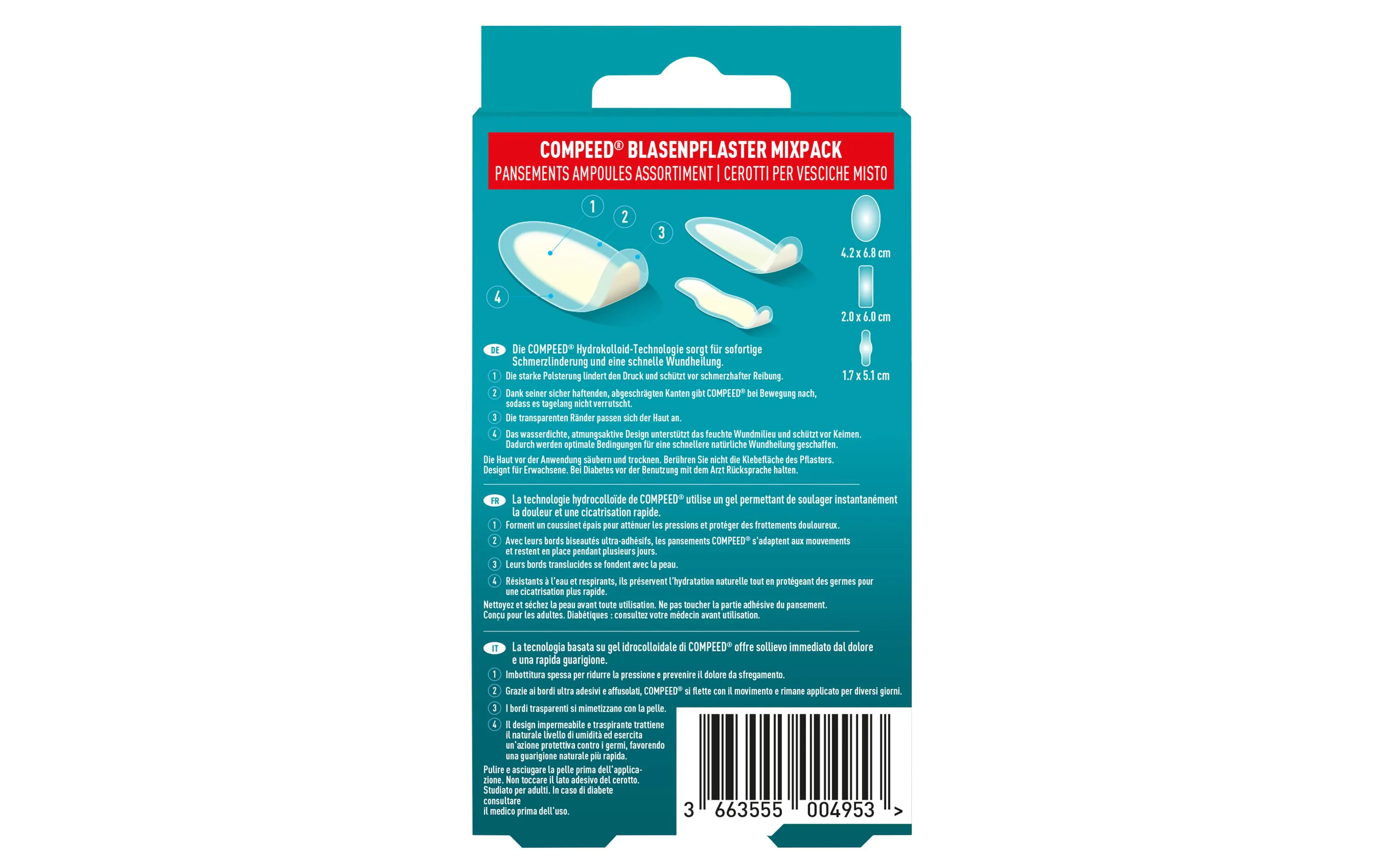 Compeed® Cerotti per vesciche Mix 10 pezzi
