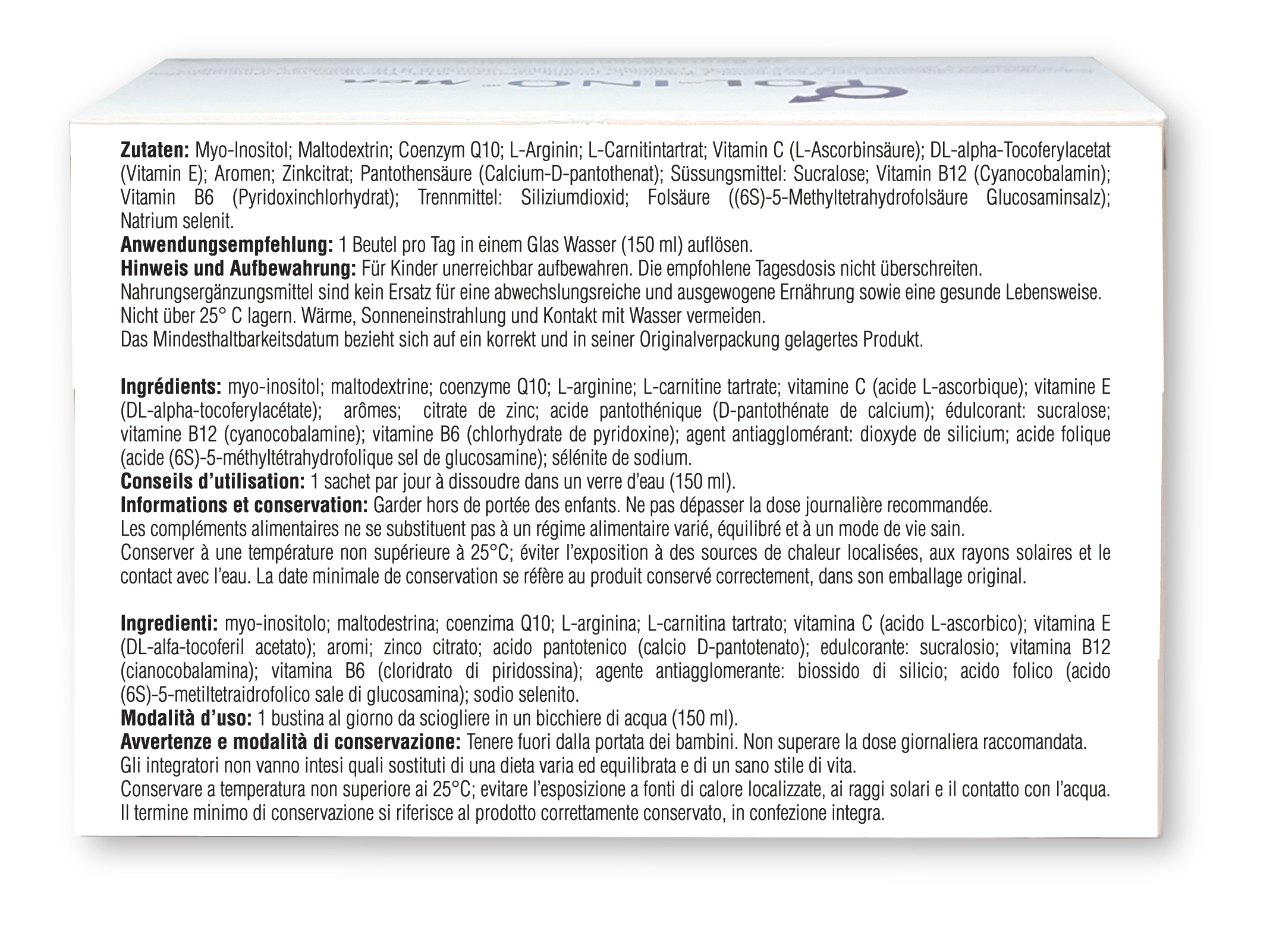 Fol-Ino® Men bustina di polvere 30 pezzi