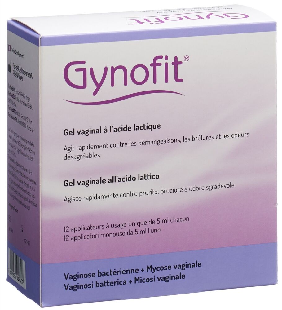 Gynofit Gel all'acido lattico Gel vaginale 12 x 5 ml