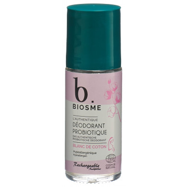 Biosme Deodorante probiotico roll-on Blanc de coton Fl 50ml ricaricabile
