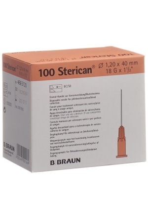 Ago Sterican 18G 1,20x40mm corto macinato rosa 100 pezzi