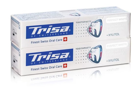 Trisa dentifricio Pure White Swi Her DUO 2 x 75ml
