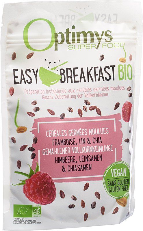 Optimys Easy Breakfast Semi di lino e semi di chia al lampone Bio 350g
