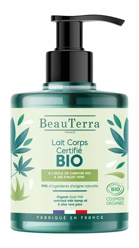 BeauTerra Latte Corpo Canapa e Aloe Vera Biologico 500ml