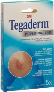 3M Tegaderm Film Transparentverband 4.4x4.4cm 5 Stück