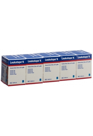 Leukotape K Nastro kinesiologico 5mx5cm color pelle 5 pezzi