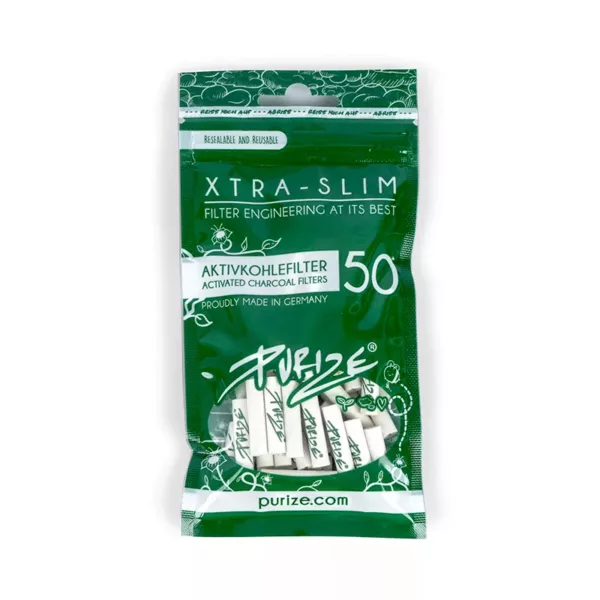 PURIZE® Xtra Slim filtro a carboni attivi BIANCO 50 pezzi