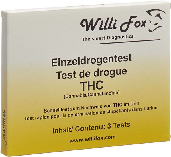 Willi Fox test antidroga THC saliva 3 pezzi