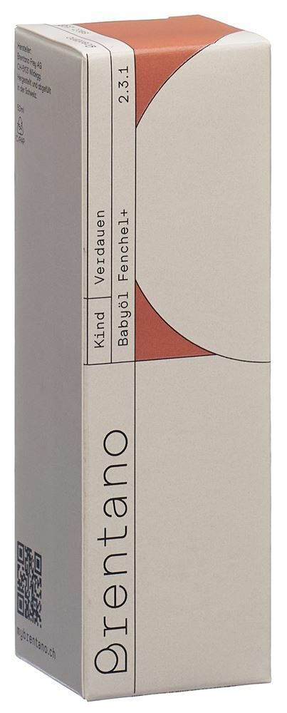 BRENTANO Olio per bambini Finocchio+ Pip Fl 50ml