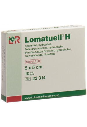 Lomatuell H unguento in tulle 5x5cm sterile 10 pezzi