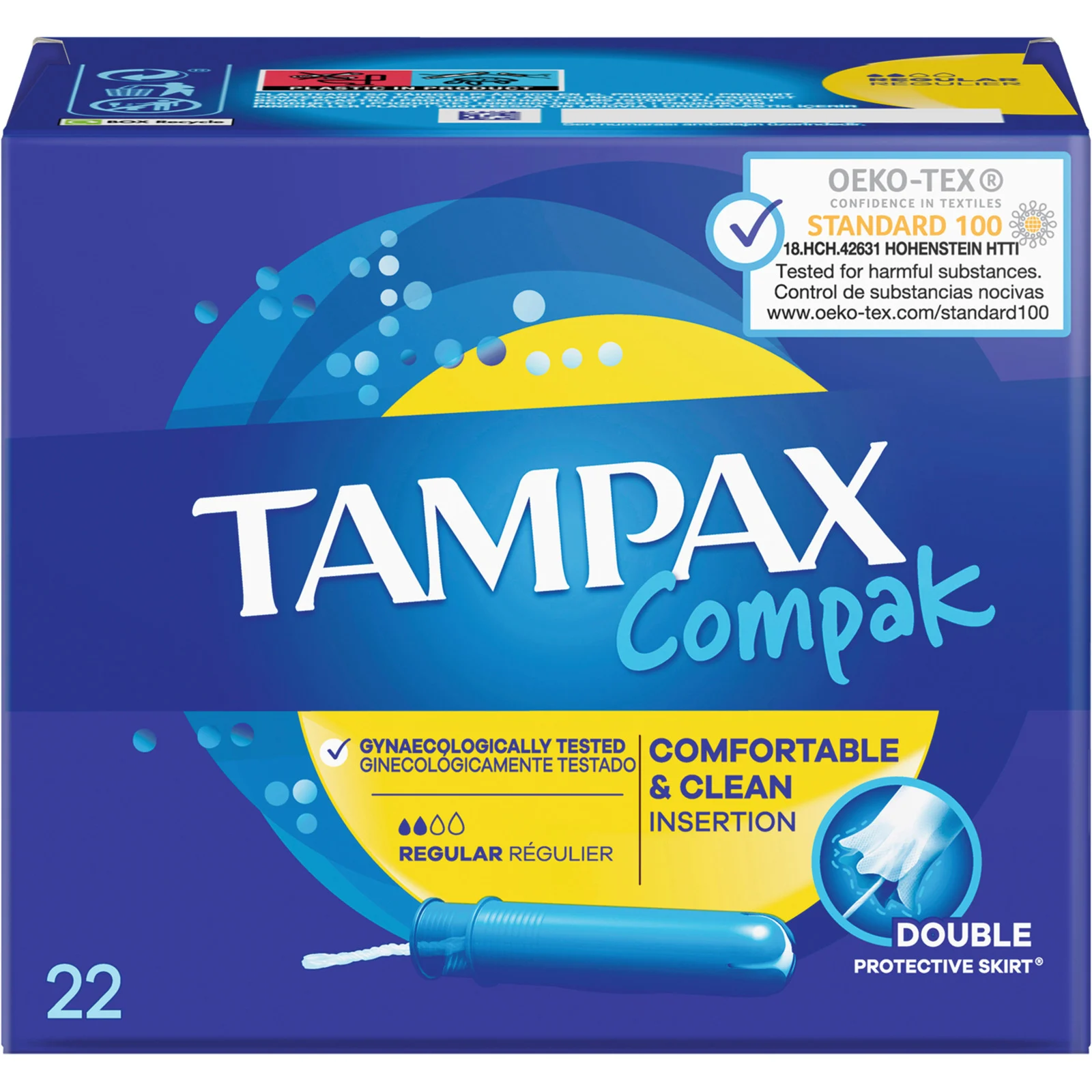 Tampax Tamponi Compak Regular 22 pezzi