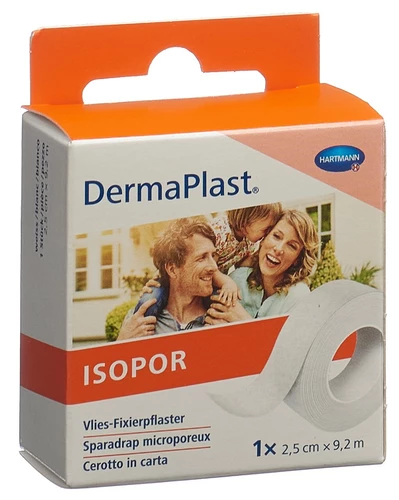 DERMAPLAST ISOPOR 2,5cmx9,2m tessuto non tessuto bianco 12 pezzi