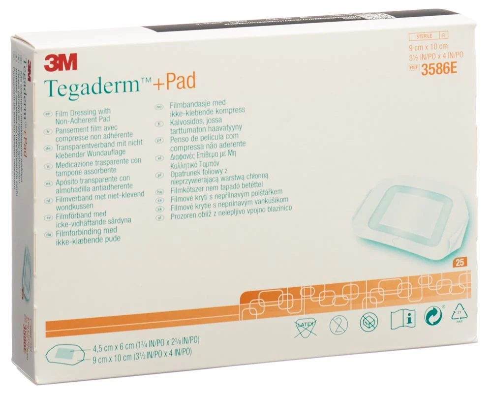 3M TEGADERM PAD9x10cm Wundk 4,5x6cm n 25