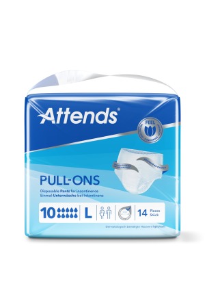 ATTENDS Pull Ons 10 Pant L Btl 14 pz.