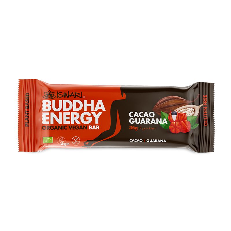 ISWARI Barretta energetica Cacao&Guarana BIO 35g