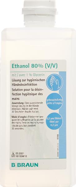B. BRAUN Etanolo 80% Glicerina 1% Flacone ovale 500 ml