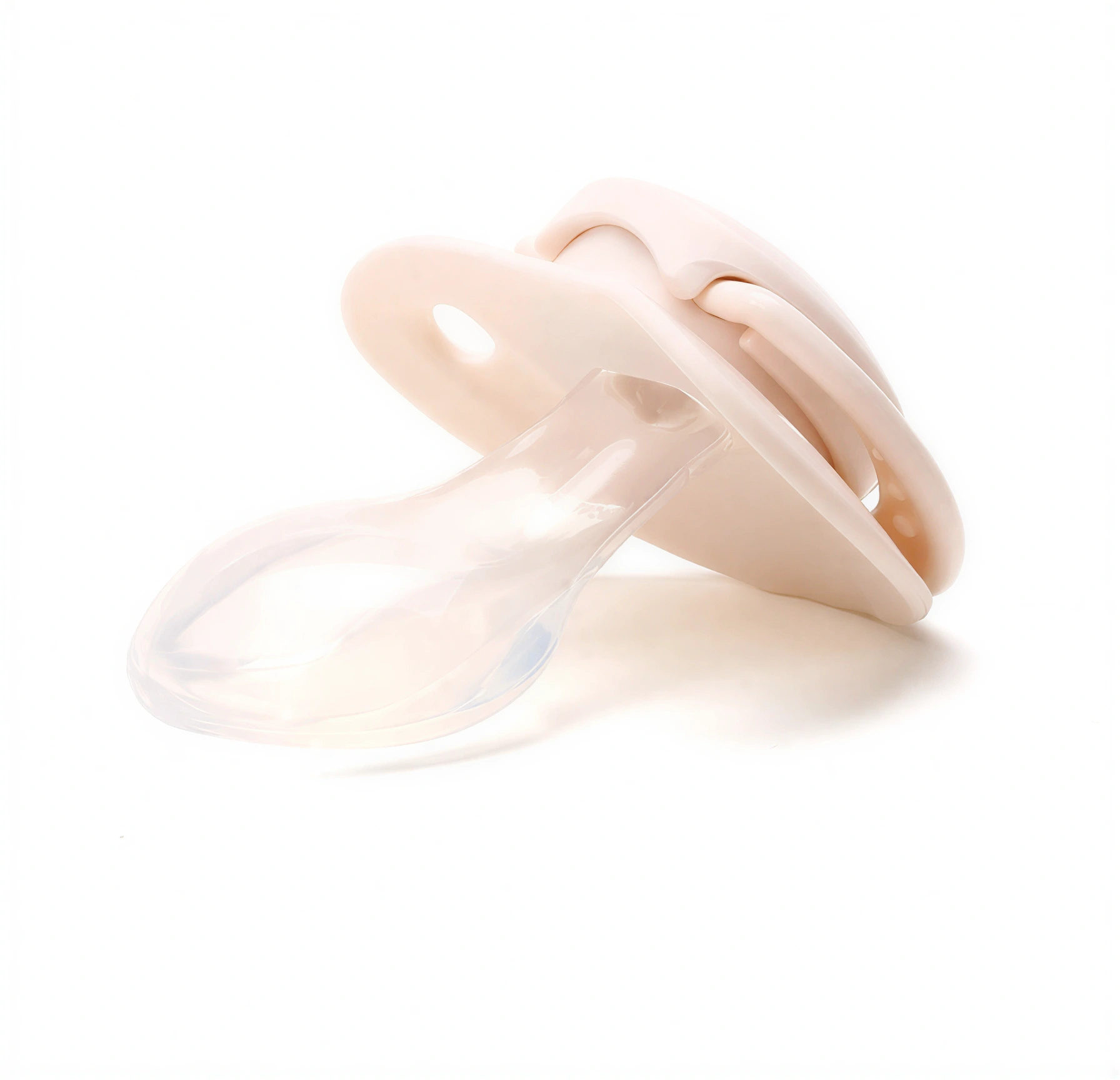 Ciuccio per adulti contro l'ansia e lo stress, color crema-beige
