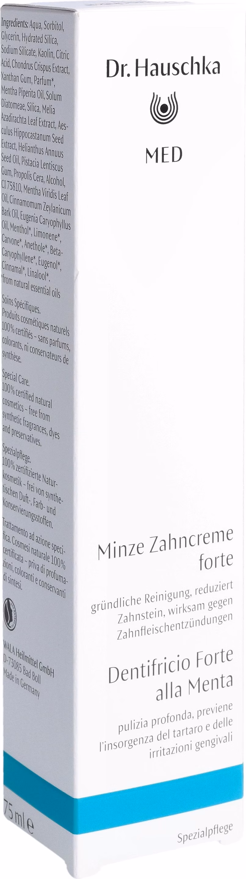 Dr Hauschka MED Dentifricio Menta forte Tubo 75ml