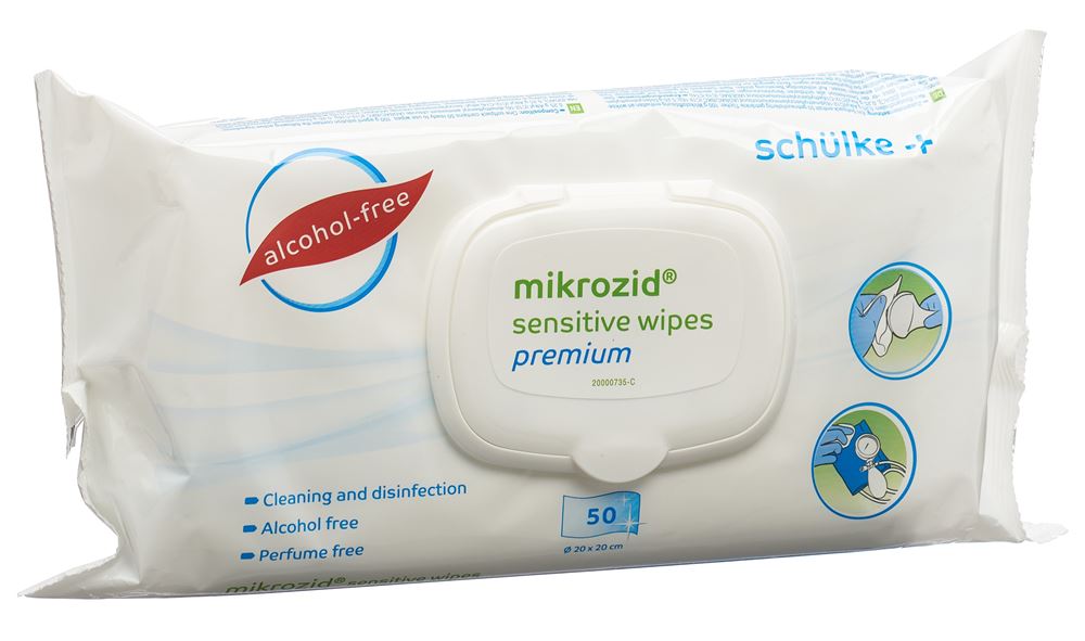MIKROZID Salviette sensibili premium Btl 50 pezzi