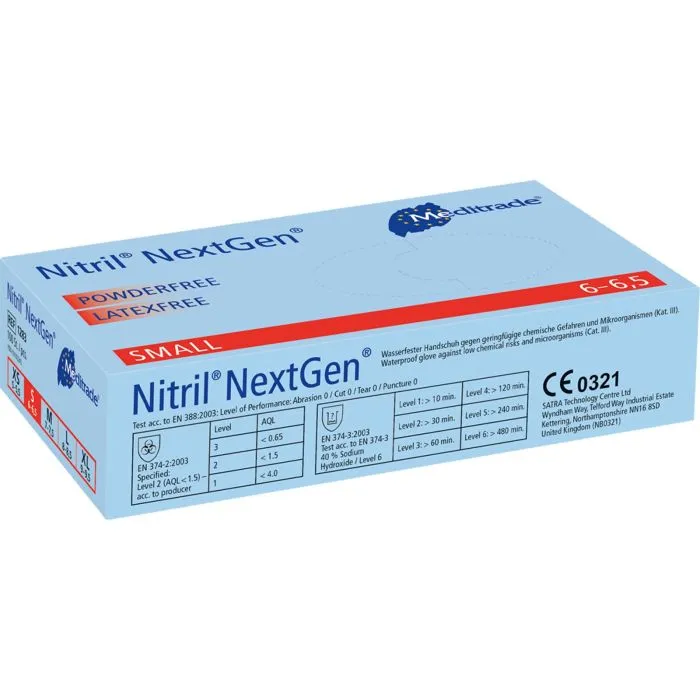 NextGen Nitrile S blu Confezione da 100 pezzi