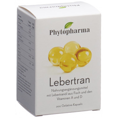 Capsule di olio di fegato di merluzzo Phytopharma 200 Capsule
