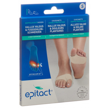 EPITACT cuscino per piedi a doppia protezione S < 24cm 1 paio