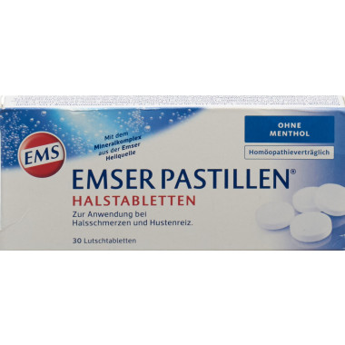 Pastiglie Emser senza zucchero con salvia 30 pezzi