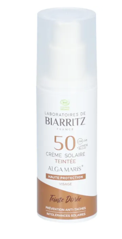 ALGA MARIS crema solare viso colorata SPF50 gol 50ml
